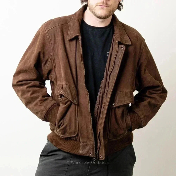 Vintage Other - Vintage 90s Brown Leather Western Jacket - L